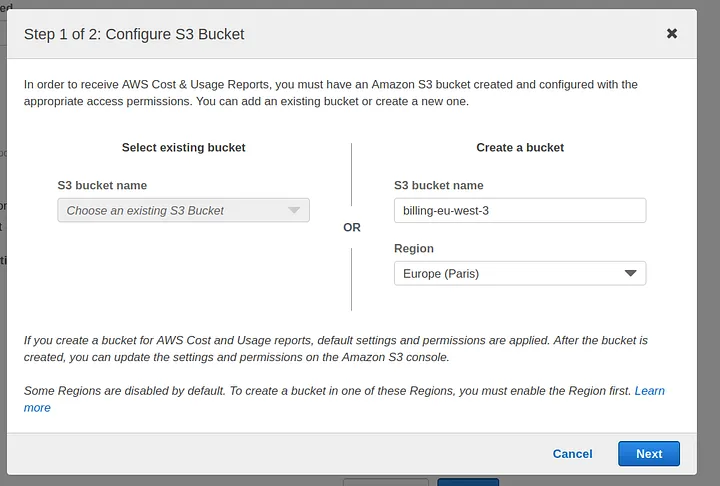 s3 configuration report